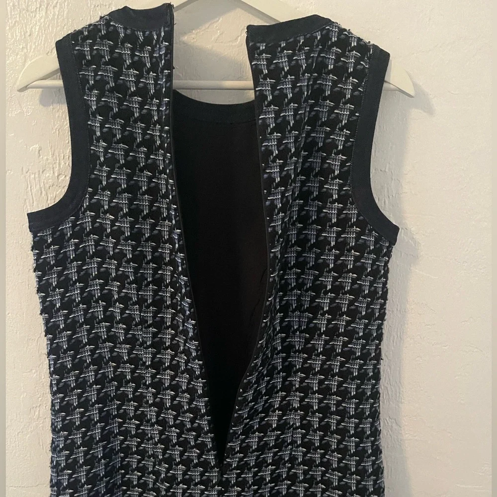 Ann Taylor Denim Tweet Houndstooth Dress size 2P - Picture 7 of 13